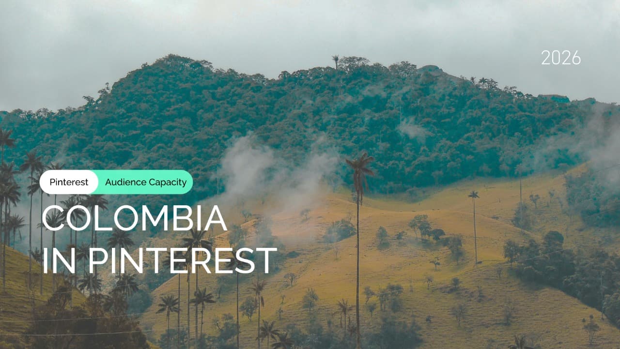 Colombia Pinterest Ad Audience Size by Demographics