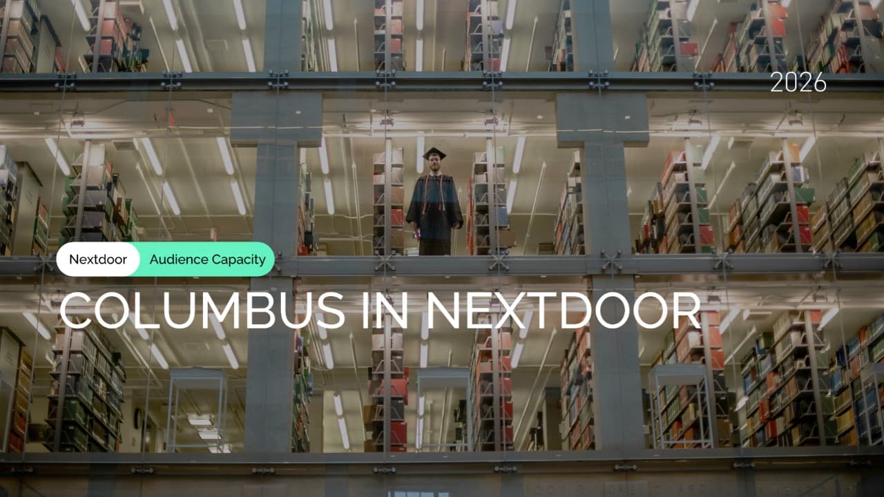 Columbus, OH Nextdoor Audience Reach by Demographics