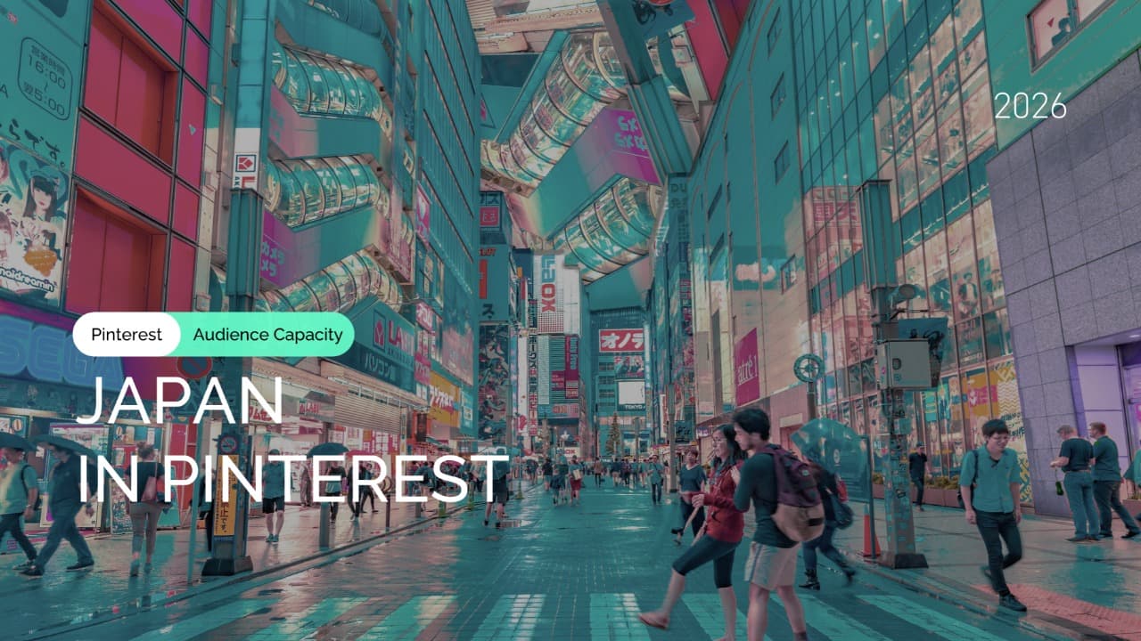 Japan Pinterest Ad Audience Size by Demographics