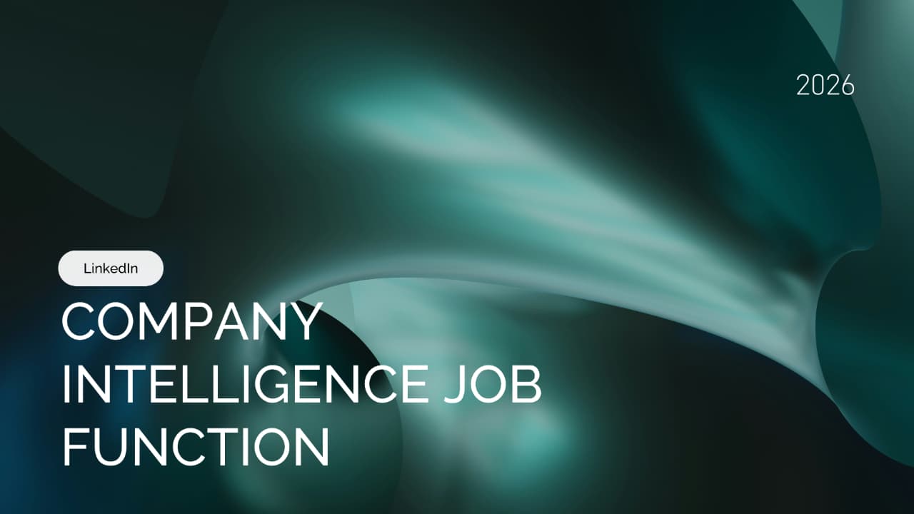 LinkedIn Adds Job Function Filtering to Company Intelligence API