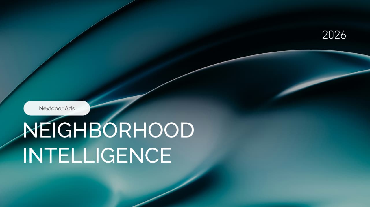 Nextdoor Launches Neighborhood Intelligence for Hyperlocal Advertising