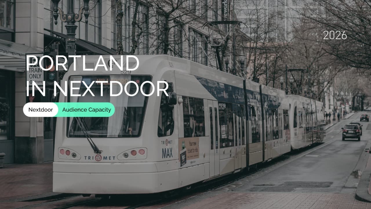 Portland Nextdoor Audience: Age and Gender 2026