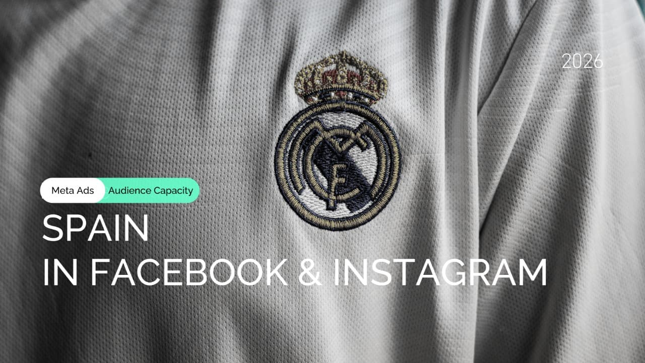 Spain Facebook & Instagram Reach Estimates in Meta Ads With Segment Penetration vs Broad