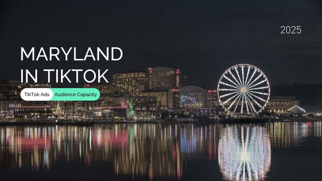 Maryland’s TikTok Audience Coverage: 56% Penetration, Audience Insights