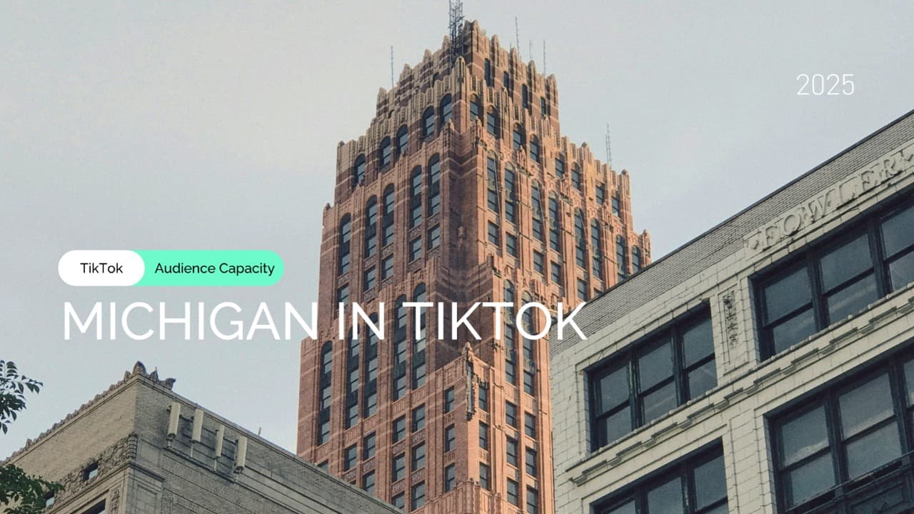 Discover Michigan TikTok Audience Coverage: 45% of Adults, Audience Insights