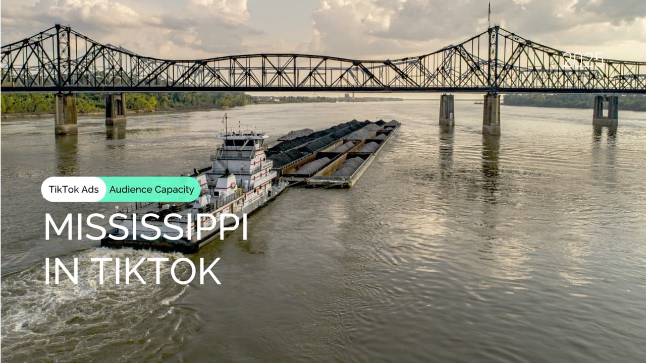 Explore Mississippi TikTok Audience Coverage: 54% Penetration, Insights Overview