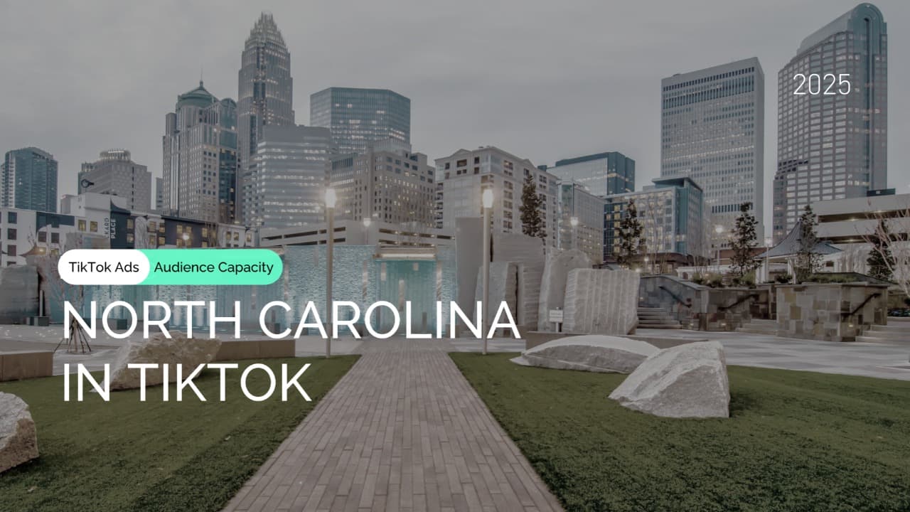 Explore North Carolina TikTok Audience Coverage: 55% of Adults, Insights Overview