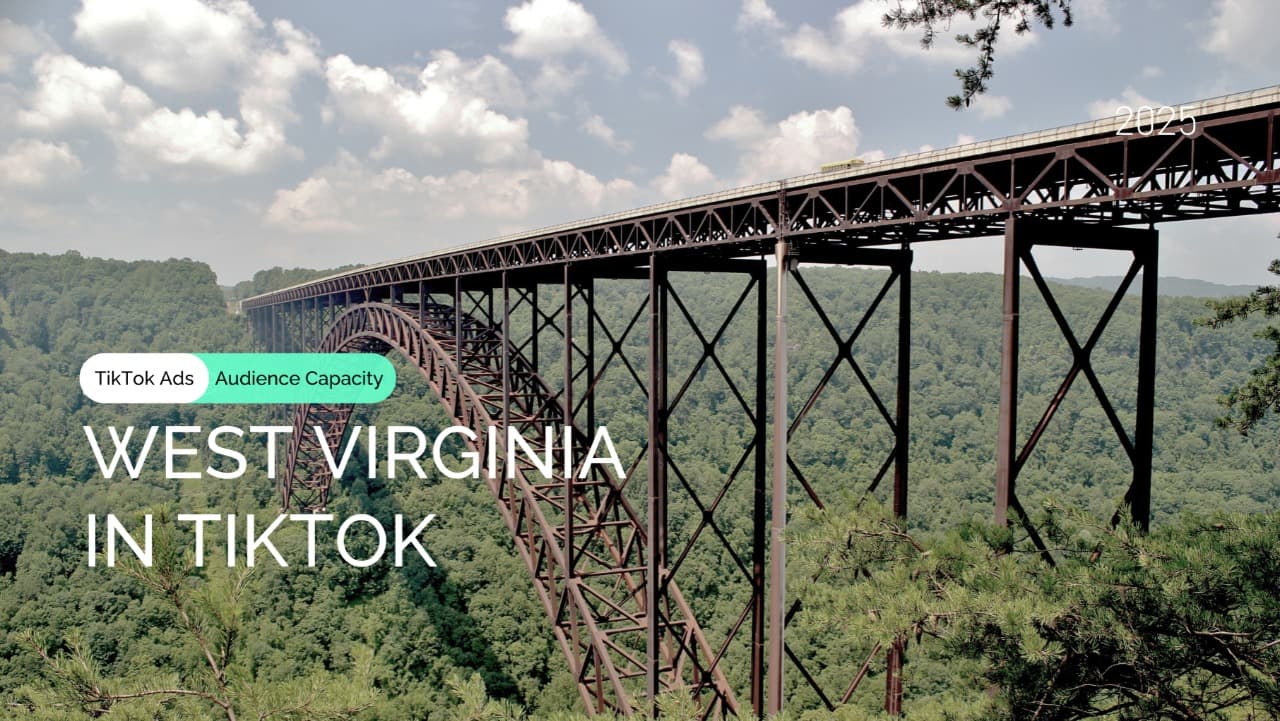 Discover West Virginia TikTok Audience Coverage: 44% of Adults, Short Overview