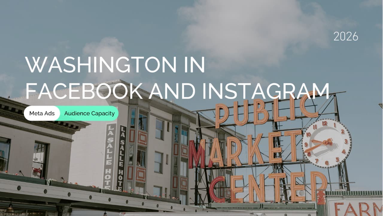 Washington State Meta Ads Reach and Targeting Benchmarks by Age, Gender, and Segment Share
