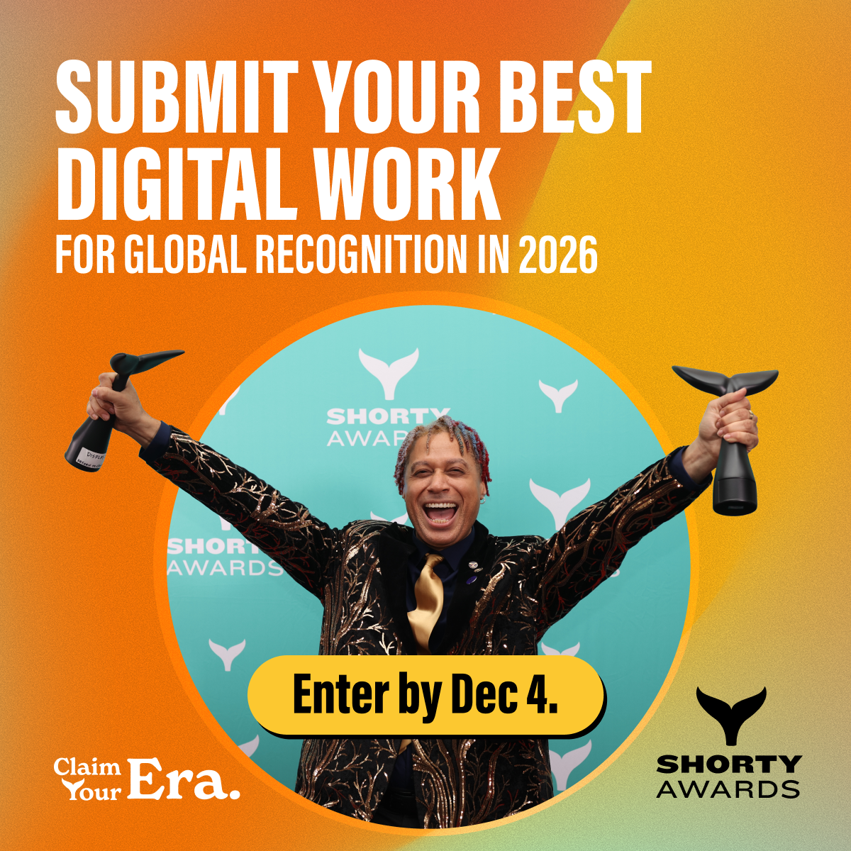 Performance marketing partner for Shorty Awards with 450% ROAS