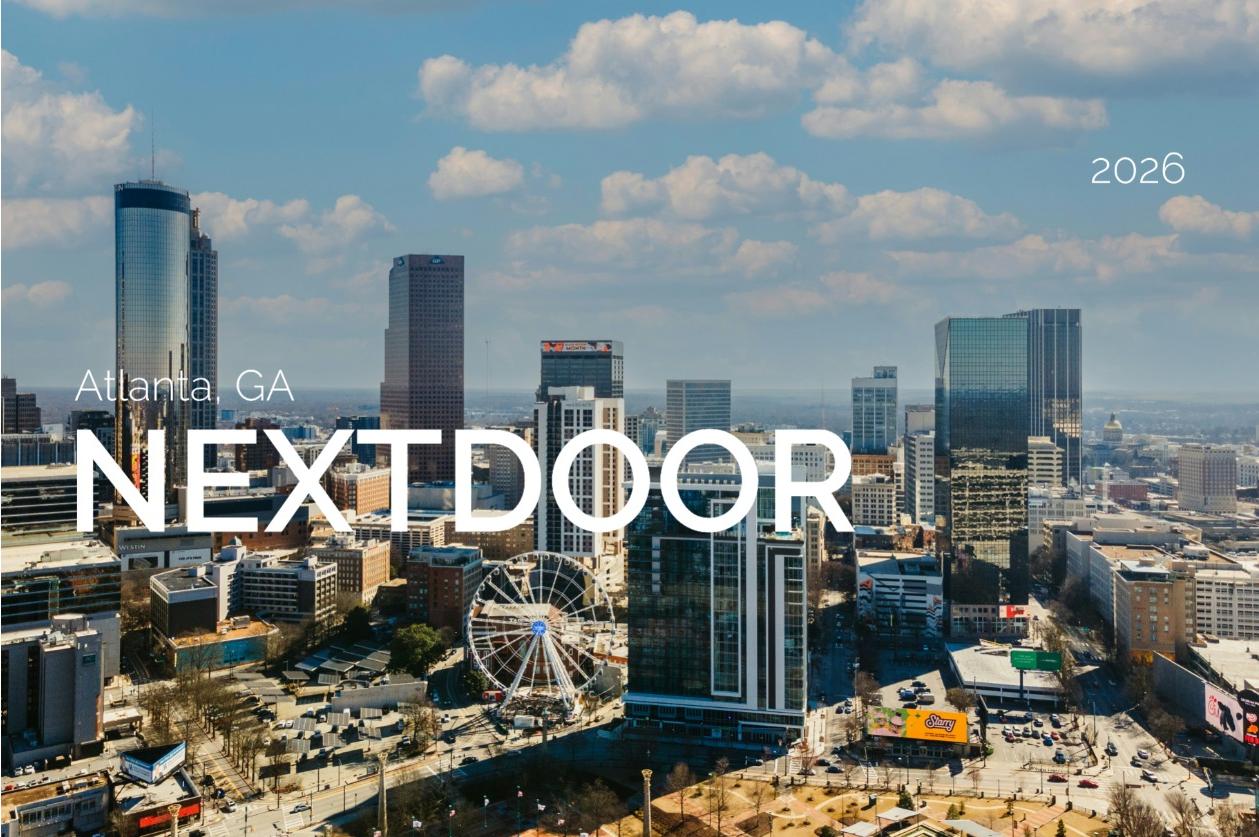 Nextdoor Audience in Atlanta, GA: Minimum Monthly Reach, Demographics, and Interest Segments
