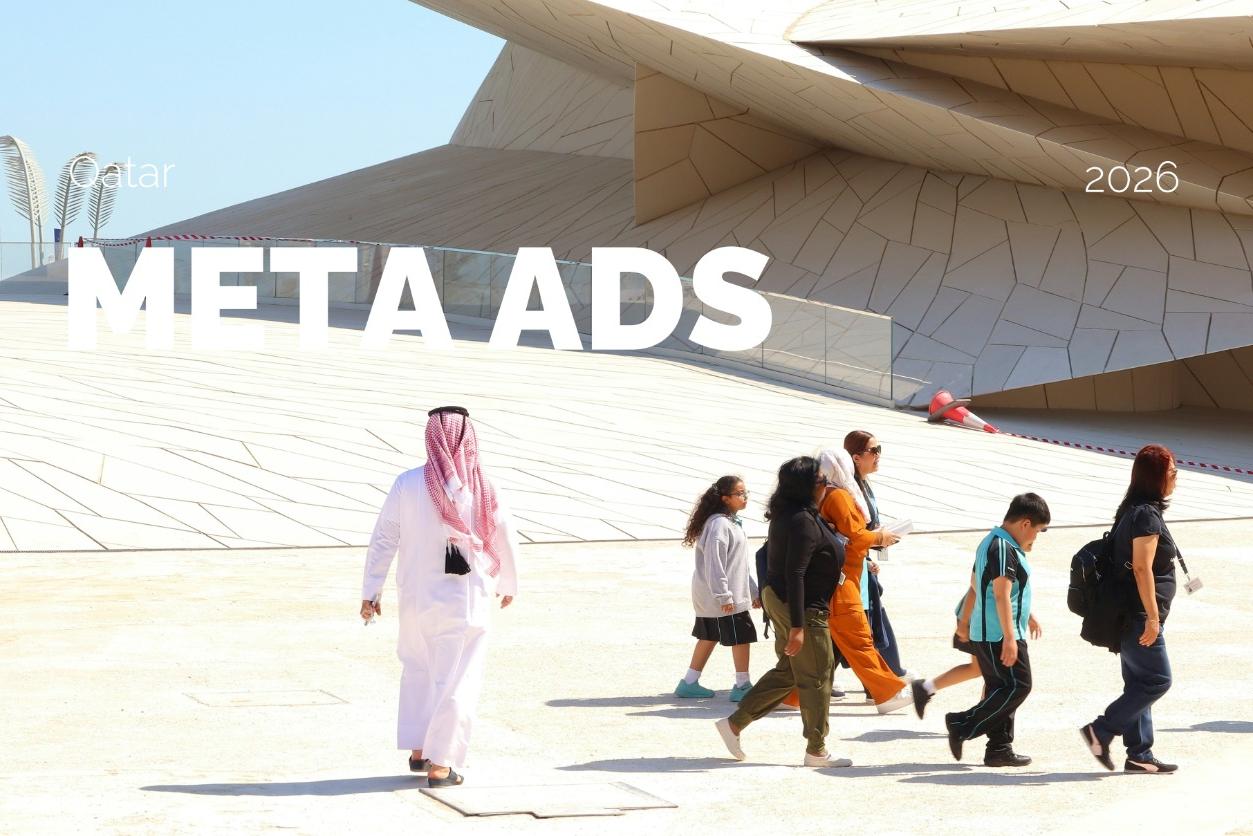 Qatar Meta Ads planning: Broad 3.27M with cohort-level penetration