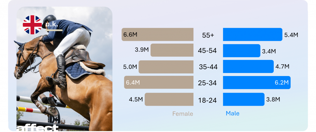 meta uk audience by age
