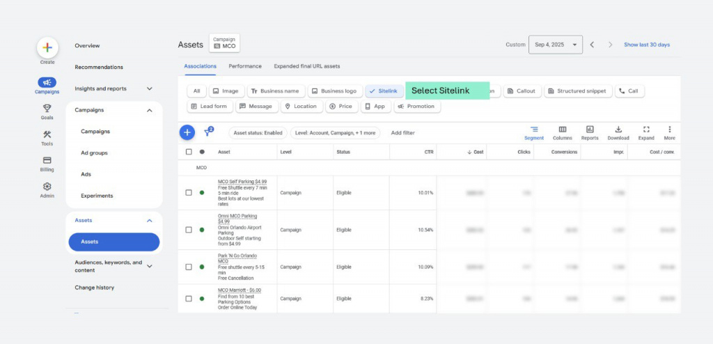 google ads sitelinks report.jpg